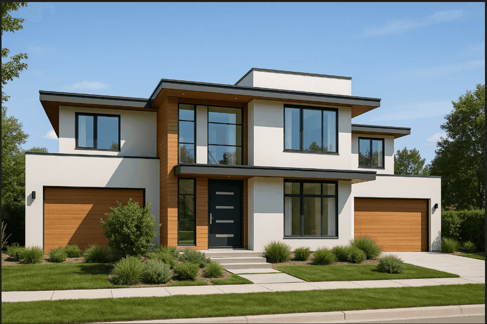 Современный дом с террасой 2